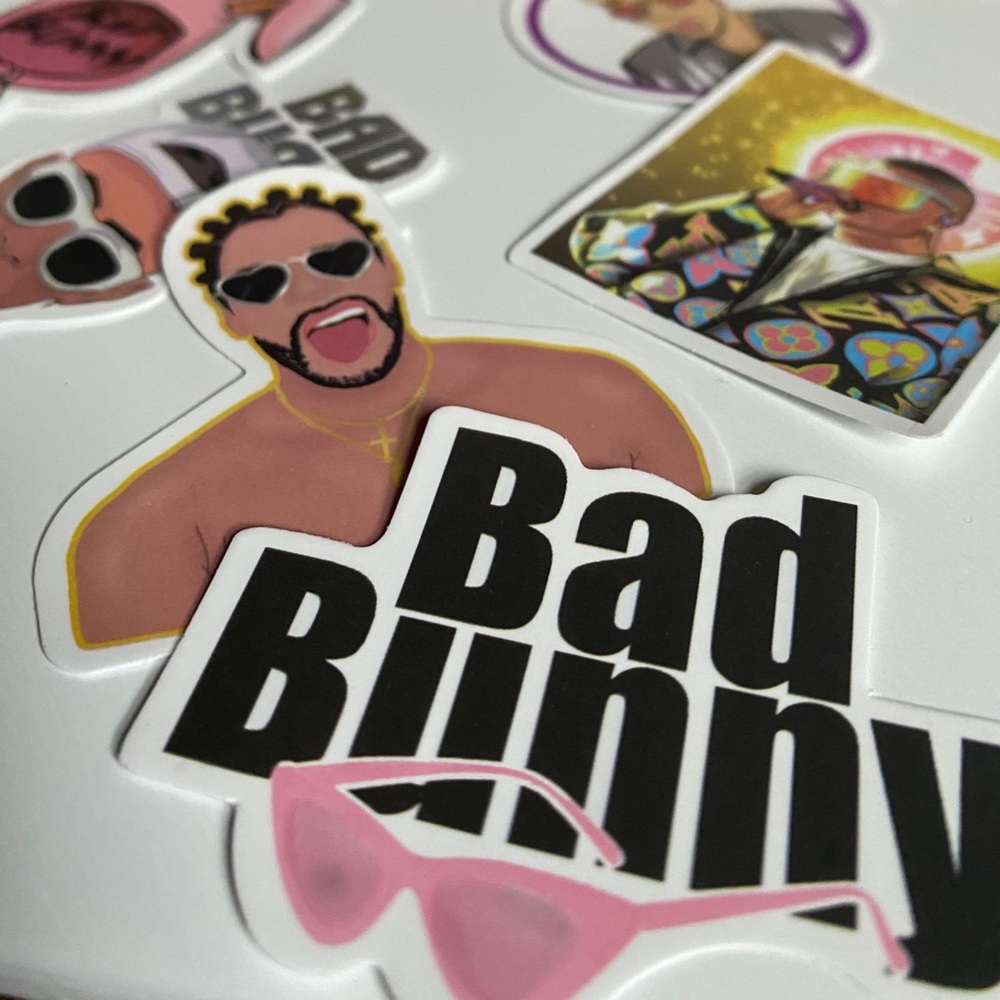 Bad Bunny Stickers 50ct